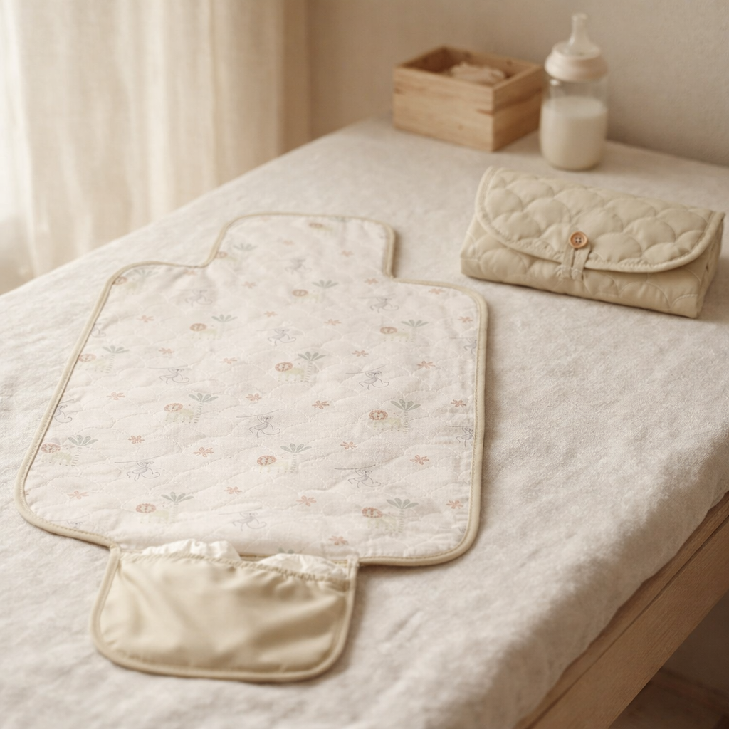 Praktische Wickelunterlage für unterwegs