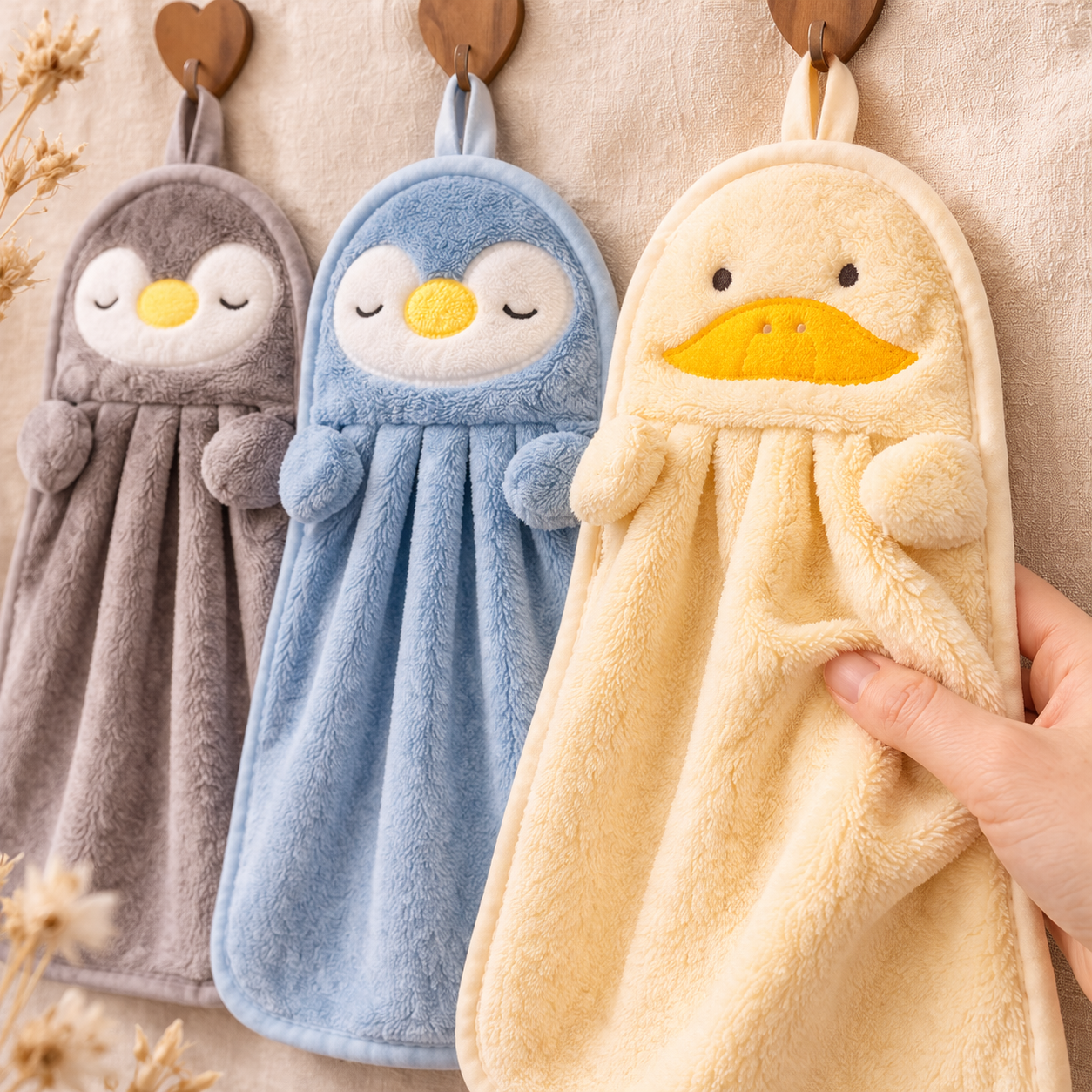 3er Bundle - weiche Kinderhandtücher