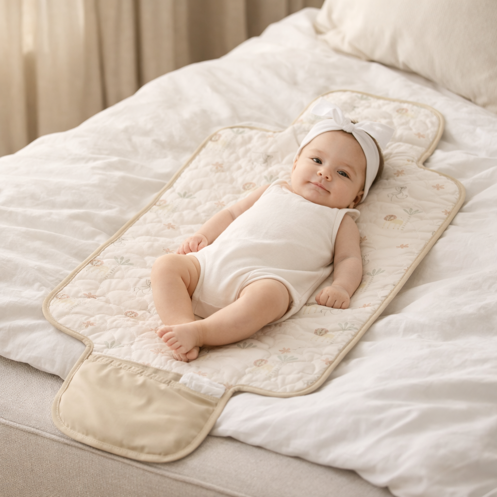 Praktische Wickelunterlage für unterwegs