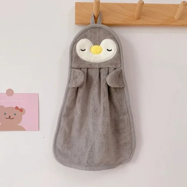 Kuscheliges Kinderhandtuch mit süßen Motiven - versch. Farben